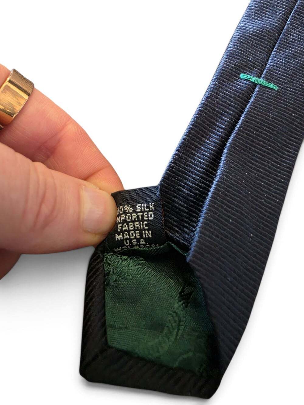 Vintage Tommy Hilfiger Tie 100% Silk Made in USA Multicolor Striped Necktie - Picture 9 of 16